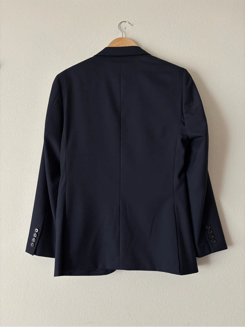 Loro Piana J. Crew Men's Ludlow Navy Blue 100% Italian Wool Blazer Jacket